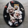 Sophia_Paraskevopoulou-Twisted_Harlequins-Polymer_Clay_Gesso_Acrylics_Graphite