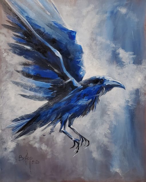 Bill_Bishop-Raven_Blues-Acrylic_on_Canvas-16x20